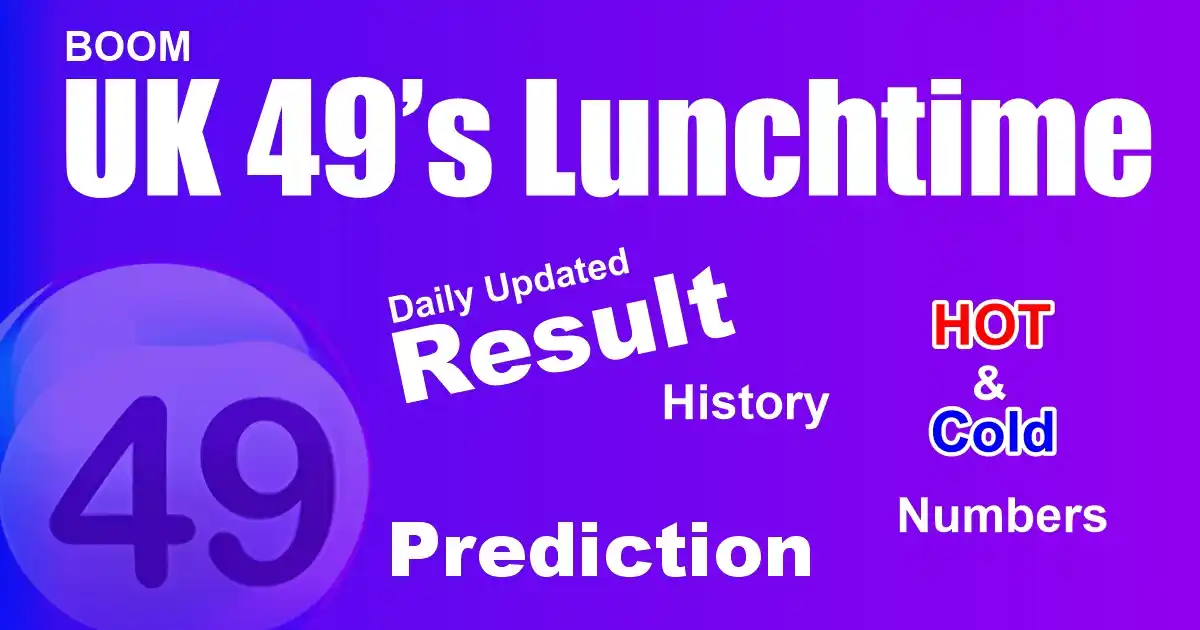 UK 49s Lunchtime Result History Year 2003